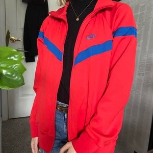 Nike sportswear “The Eugene” red & blue unisex jacket in size XL